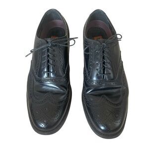 Floresheim Black Derby Wingtip Oxford Leather Dress Shoes Men’s Size 8 20381